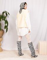 Knee high pointed heel boots