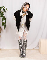 Knee high pointed heel boots