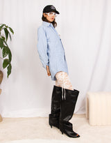 Vintage customized Ralph Lauren front ruched blouse