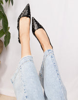 Stud slingback kitten heel pumps