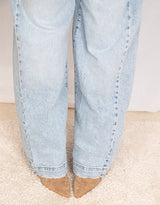 Vegan suede buckle slouch knee high boots