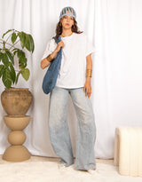 Rhinestone oversized T-shirt