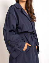 Oversized cape trenchcoat