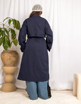 Oversized cape trenchcoat