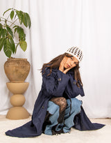 Oversized cape trenchcoat
