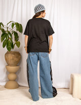 Rhinestone oversized T-shirt
