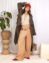 Oversized cape trenchcoat