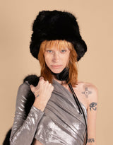 Faux furry bucket hat