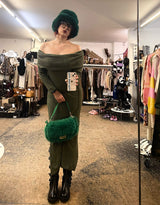 Fold over maxi dress