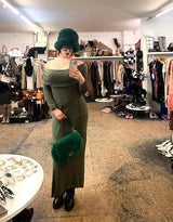 Fold over maxi dress