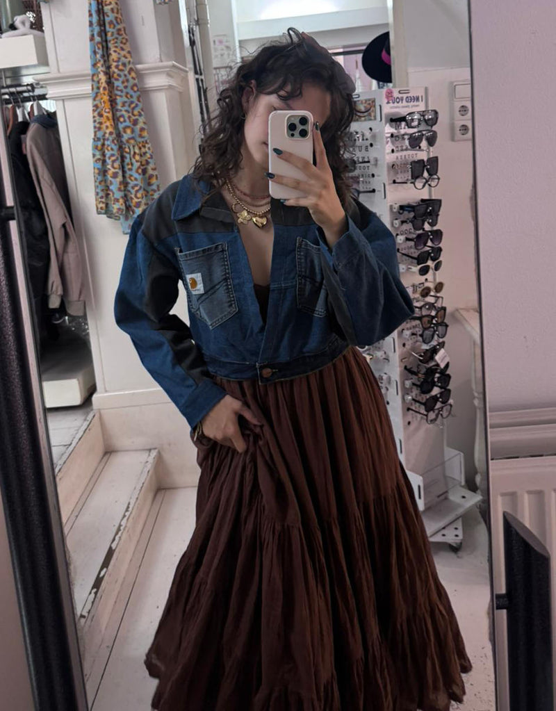 Free people flowy back tie maxi dress
