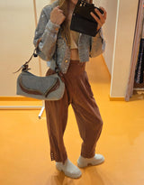 Free people tied balloon fit pants I