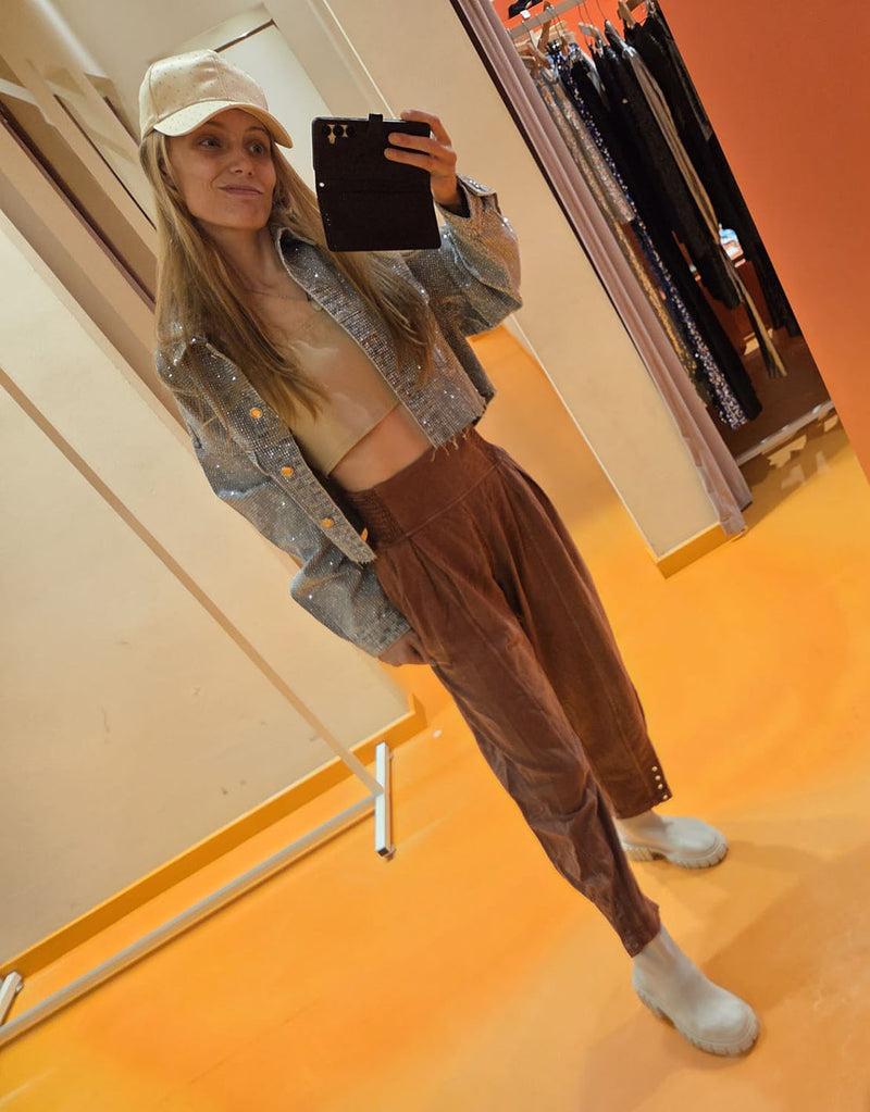 Free people tied balloon fit pants I
