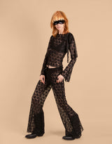 Handmade LIGI atelier POPPING THE NIGHT flare pant