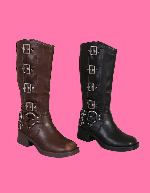 High buckle boots I