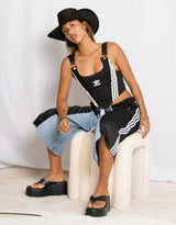 Vintage customized upcycled adidas denim jorts