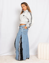 Vintage customized upcycled Adidas track jacket