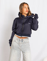 Vintage customized upcycled Nike hooded track jacket