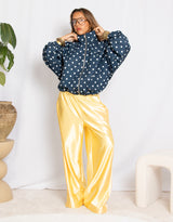 Polkadot puffy track jacket