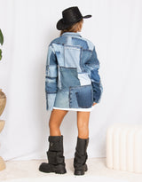 Vintage customized Levi's patches jacket