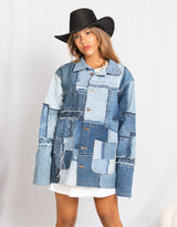 Vintage customized Levi's patches jacket