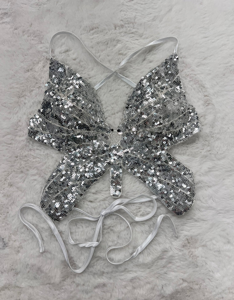 Butterfly sequin top