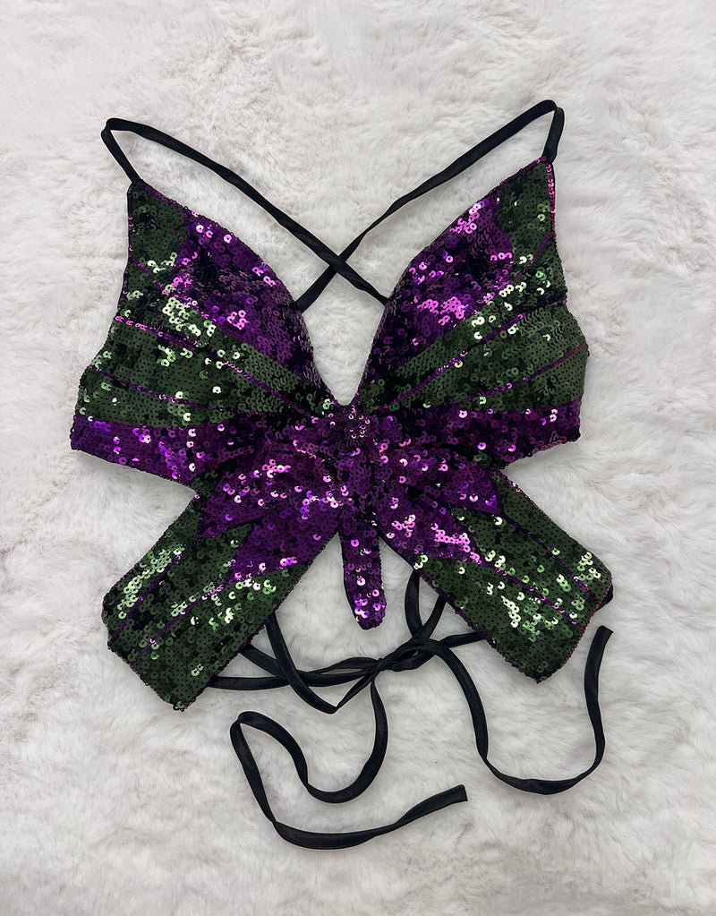 Butterfly sequin top
