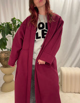 Oversized open coat