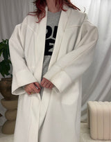 Oversized open coat