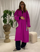 Oversized open coat