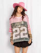 Sequin varsity 22 T-shirt