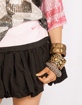 Vintage customized bow detail skort