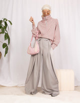 Oversized fluid wide leg trousers