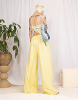 Oversized fluid wide leg trousers