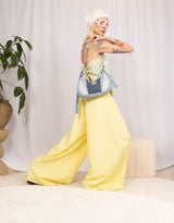 Oversized fluid wide leg trousers