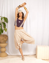 Pleated culotte skorts