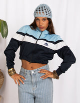 Rhinestone pinstripe jeans