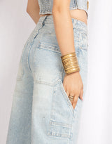 Sparkly denim jorts