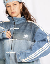 Vintage customized Adidas frog closure oversized pockets jacket