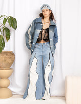 Vintage customized Adidas frog closure oversized pockets jacket