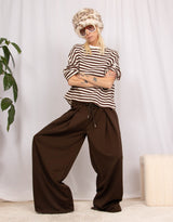 Tall Y2K wide leg drawstring trousers
