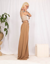 Oversized fluid wide leg trousers