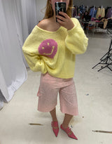 It's all good smiley sweater