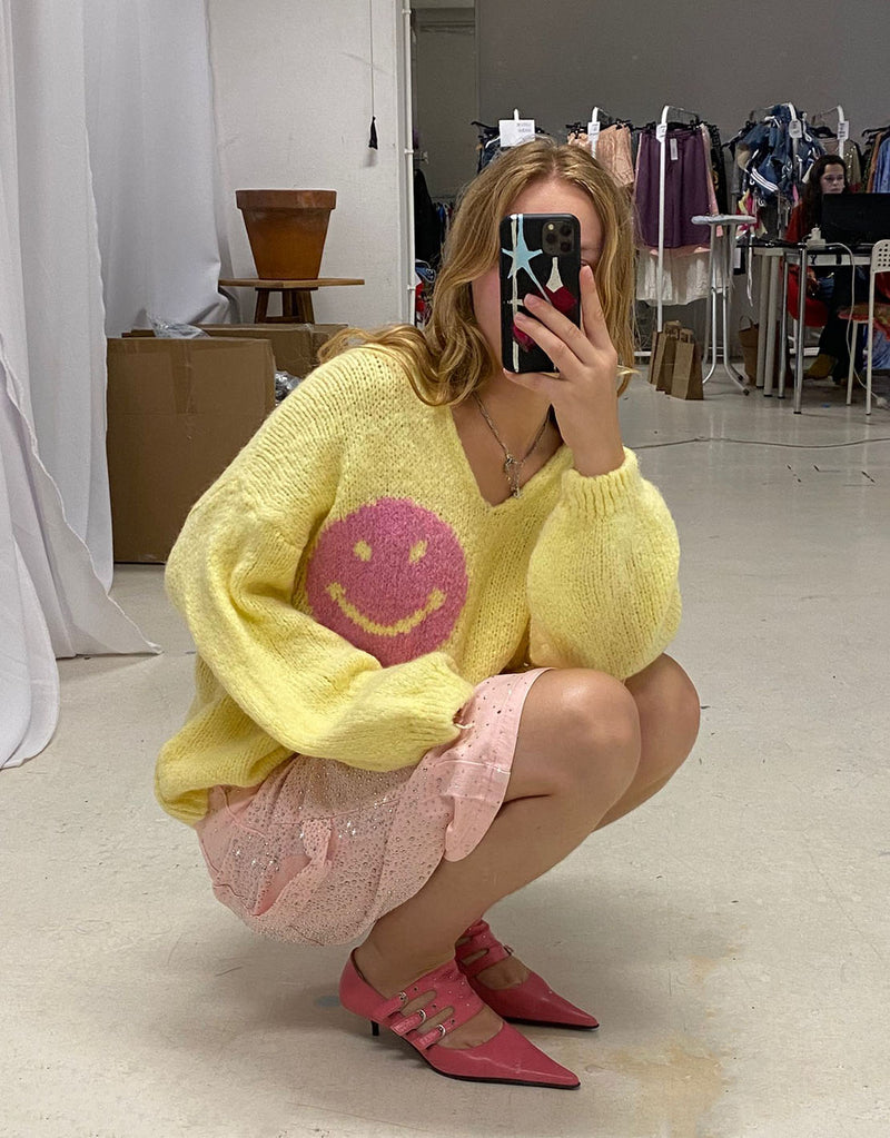 It's all good smiley sweater