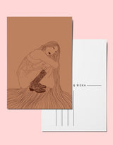 JUTKA & RISKA postcard zebra boots