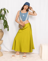 Flowy midi skirt