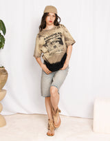 Fringed vegan suede ankle sandal