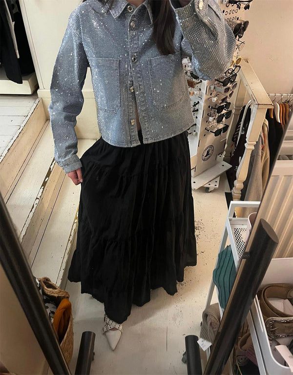 Sparkly denim jacket