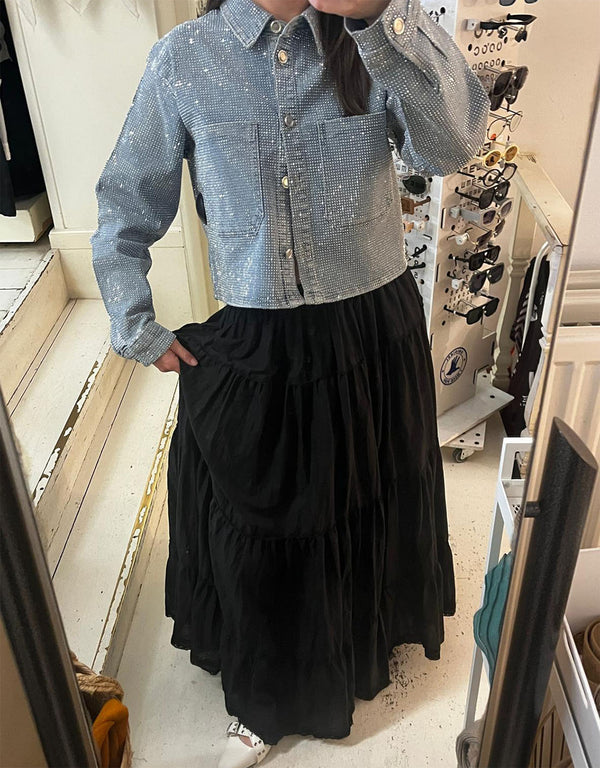Sparkly denim jacket