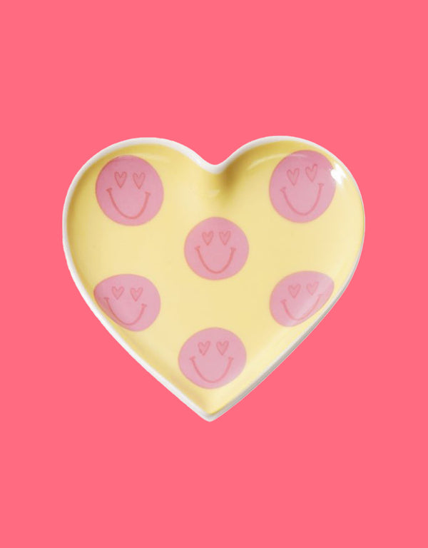 Jewellery tray heart smileys